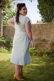 **1940s Country Cottage Shirtwaister Dress Vintage Shirt Waister Dress Authentic Vintage 