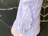 **1940s Lilac Cotton Flounce Gloves Vintage Gloves Authentic Vintage Lilac One Size 