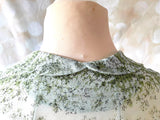 **1940s Lily of the Valley Print Korell Day Dress Vintage Dress Authentic Vintage 