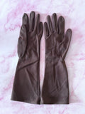 **1940s Mocha Bracelet Length Gloves Vintage Gloves Authentic Vintage 