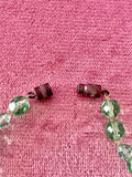 1940s Small Girls Czech Glass Graduated Necklace Vintage Necklace Authentic Vintage 