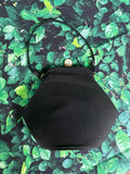 **1940s Trapezium Evening Bag With Mother Of Pearl Clasp Vintage Bag Authentic Vintage Black One Size 
