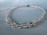 **1950s Aurora Borealis Faceted Crystal Necklace Vintage Necklace Authentic Vintage Aurora Borealis One Size 