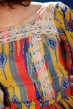 **1950s Aztec Print & Lace Patio Dress Vintage Patio Dress Authentic Vintage 