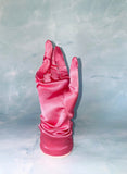 **1950s Barbie Pink Bracelet Length Evening Gloves Vintage Gloves Authentic Vintage 