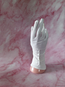 **1950s Classic White Morley Wrist Gloves Vintage Gloves Authentic Vintage White One Size 