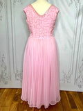 1950s Luxe Sequin Chiffon Evening Gown Vintage Occasion Wear Authentic Vintage 