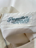 1950s Pacquita's Organza Occasion Dress With Embroidery Detail Vintage Dress Authentic Vintage 