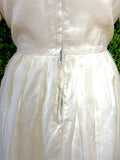 1950s Paquita's Organza Occasion Dress With Embroidery Detail Vintage Dress Authentic Vintage 