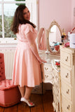 *1950s Silk Brocade Roses Rhinestone Party Dress Vintage Dress Authentic Vintage 