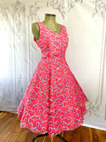 1960s Barbie Pink Iridescent Sequin Prom Dress Vintage Prom Dress Authentic Vintage 