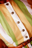 1960s Candy Stripe Cotton Day Dress Dress Authentic Vintage 