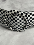 #1960s Checkerboard Tile Round Buckle Patent Belt Vintage Belt Authentic Vintage 