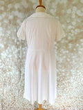 1960s Jackie O Classic White Dress Vintage Dress Authentic Vintage 