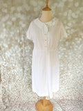 1960s Jackie O Classic White Dress Vintage Dress Authentic Vintage 