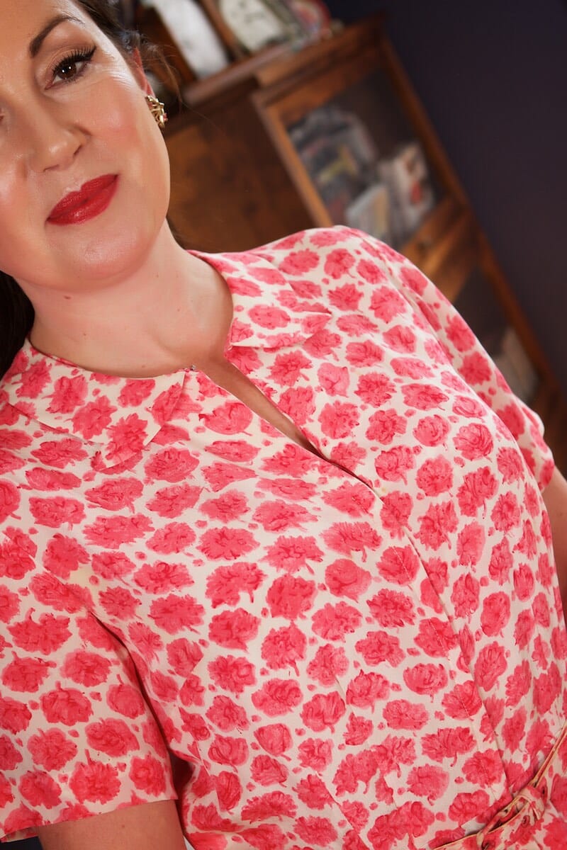 1960s Lord & Taylor Silk Floral Shirtwaister Dress – Voluptuous Vintage
