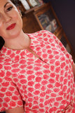 **1960s Lord & Taylor Silk Floral Shirtwaister Dress Vintage Dress Authentic Vintage Pink Clara 