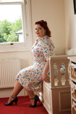 **1960s Margaret Smith Floral Shirt Dress Vintage Dress Authentic Vintage 