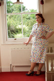**1960s Margaret Smith Floral Shirt Dress Vintage Dress Authentic Vintage 