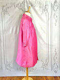 1960s Silk Dupion Beaded Shirt Dress and Matching Coat Vintage Set Authentic Vintage 