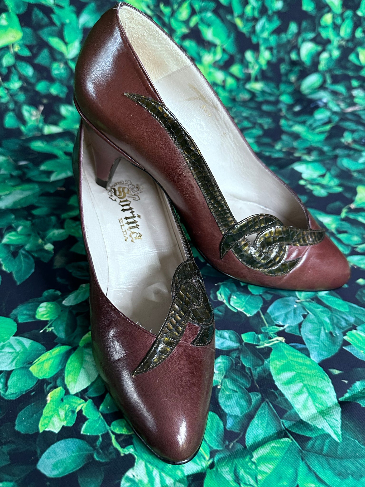 1960s Sorina Elda Leather Court Shoes Voluptuous Vintage