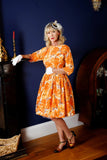 1960s St Michael (M&S) Poppy Cotton Day Dress Vintage Dress Authentic Vintage 