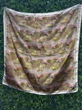 **1960s Woodland Silk Scarf Vintage Scarf Authentic Vintage 