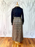 1960s Wyndale Metallic Brocade Maxi Dress Vintage Maxi Dress Authentic Vintage 