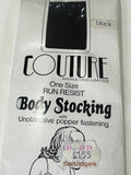 *1970s Black Bodysuit Body Stocking Vintage Lingerie Authentic Vintage 