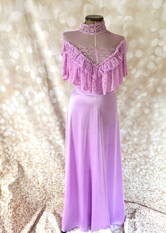 edwardian high neck lace dress vintage like wedding dresses Edwardian Style Lace Bridal Dress S I Retro Fairy