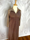 1970s Feiner Fashions Lurex Hostess Maxi Dress Vintage Maxi Dress Authentic Vintage 