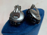 1970s German Faceted Bead Cluster Earrings Stamped Vintage Earrings Authentic Vintage 