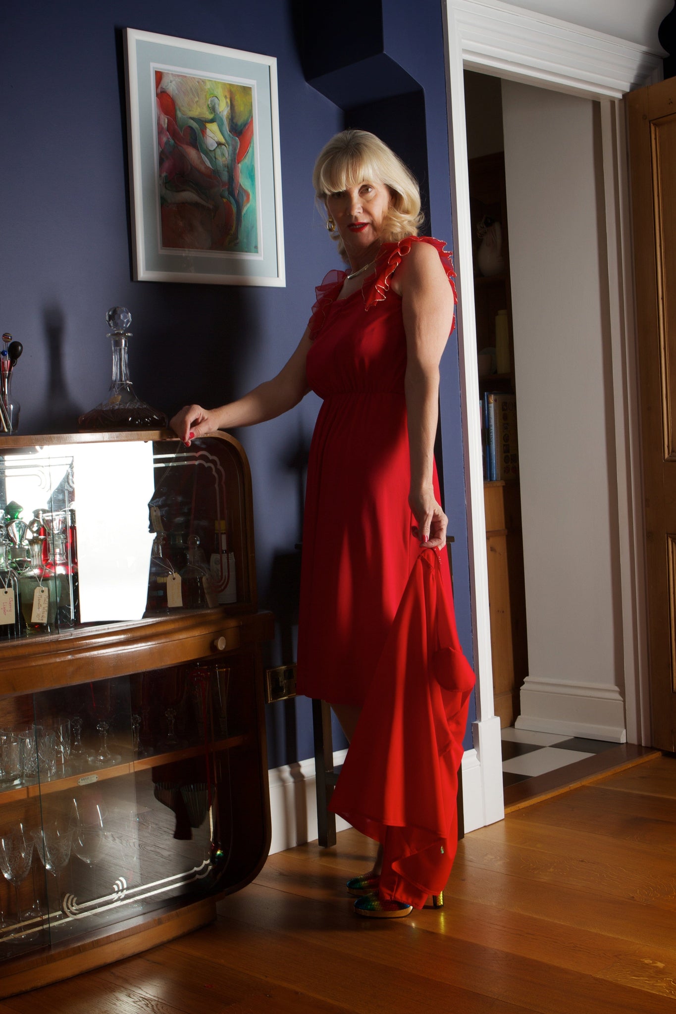 1970s Lurex Trim Disco Dress – Voluptuous Vintage