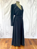 1970s Sparkle Diamante Peggy Lane Maxi Evening Gown Vintage Occasion Wear Authentic Vintage 