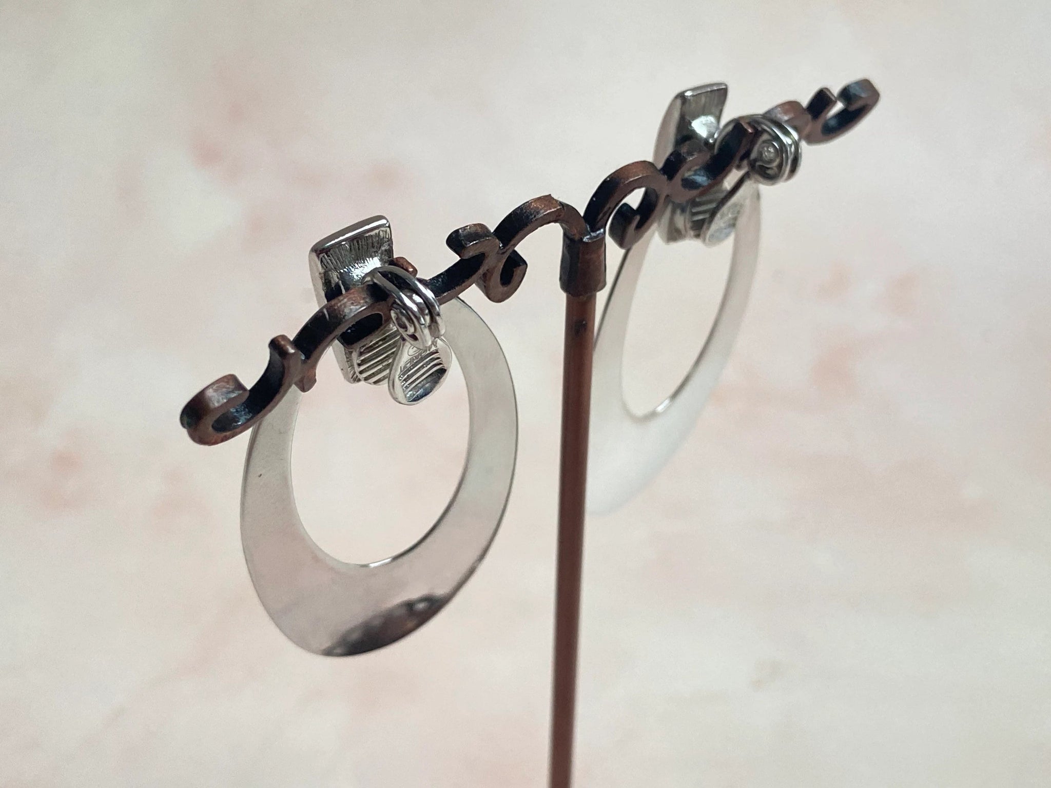 Monet earrings silver deals