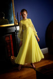 1970s Yellow Ballroom Blitz Beaded Gown Vintage Dress Authentic Vintage Yellow Bette 