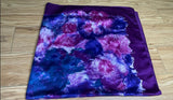 **1980s Abtract Floral Watercolour Large Scarf Vintage Scarf Authentic Vintage Purple One Size 