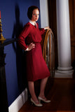 *1980s does 40s Chiffon Secretary Dress Vintage Dress Authentic Vintage 