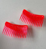 1980s Glitter Hair Combs Vintage Hair Accessory Authentic Vintage 