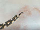 1980s Heavy Chain Link 18k Gold Plated Bracelet Stamped Vintage Bracelet Authentic Vintage 