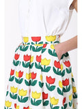 405 Story Emily Tulip 50s/60s Style Midi Skirt RR Skirt Retro Revibe 