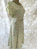 40s Rayon Woodland Dress DD157 Vintage Dress Authentic Vintage 