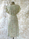 40s Rayon Woodland Dress DD157 Vintage Dress Authentic Vintage 