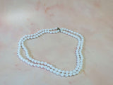 50s Does 20s Extra Long Single Strand White Milk Glass Bead Necklace Vintage Necklace Authentic Vintage 