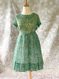 60s Mosaic Sheer Dress SD109 Vintage Dress Authentic Vintage 
