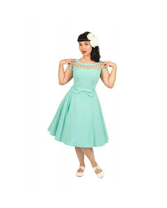 The fabulous Alika Tiffany Circle Dress in Bette by Tatyana at Voluptuous Vintage