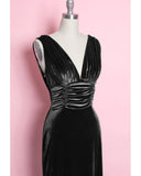The fabulous Athena Velvet Gown in  by Heart Of Haute at Voluptuous Vintage
