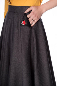 Banned Retro Foxy 50s Style Swing Skirt RR Skirt Retro Revibe 