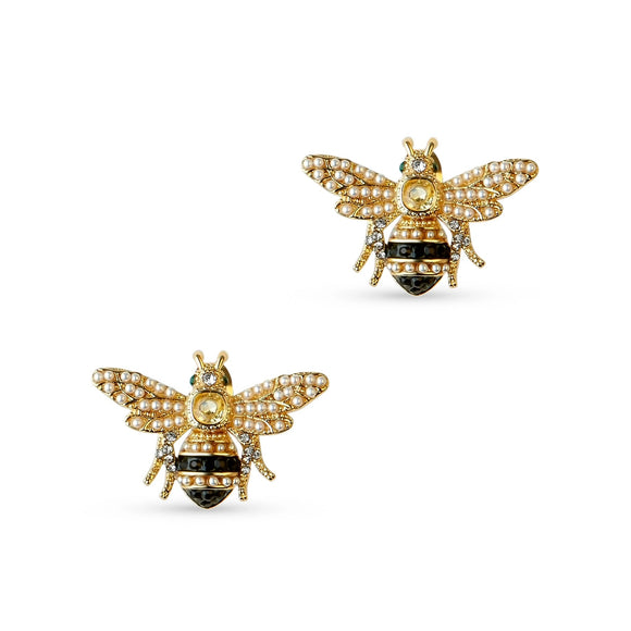 *Bee Stud Earrings Earrings Bill Skinner One Size Gold 