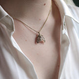 Bejewelled Moth Pendant Tahitian Pearl Necklace Bill Skinner Cream Pearl 